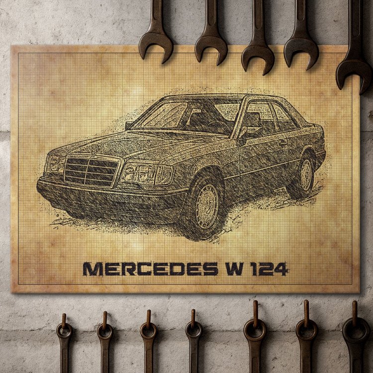 Mercedes W124 drawn