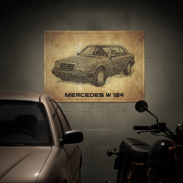 Mercedes W124 drawn