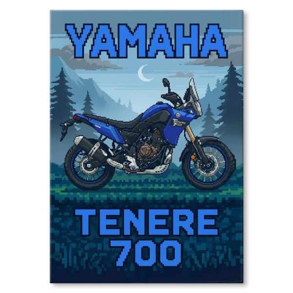 Yamaha Tenere 700 Retro Pixel Art