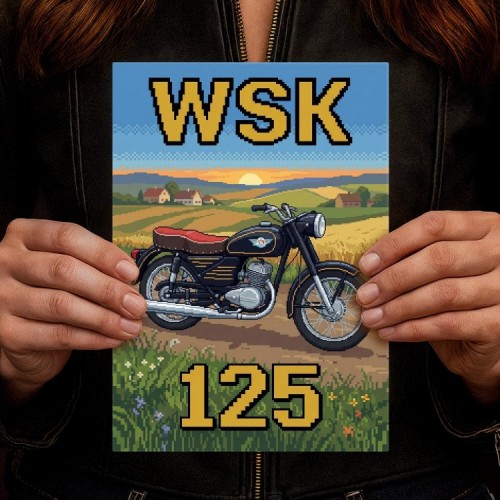 WSK 125 Retro Pixel Art