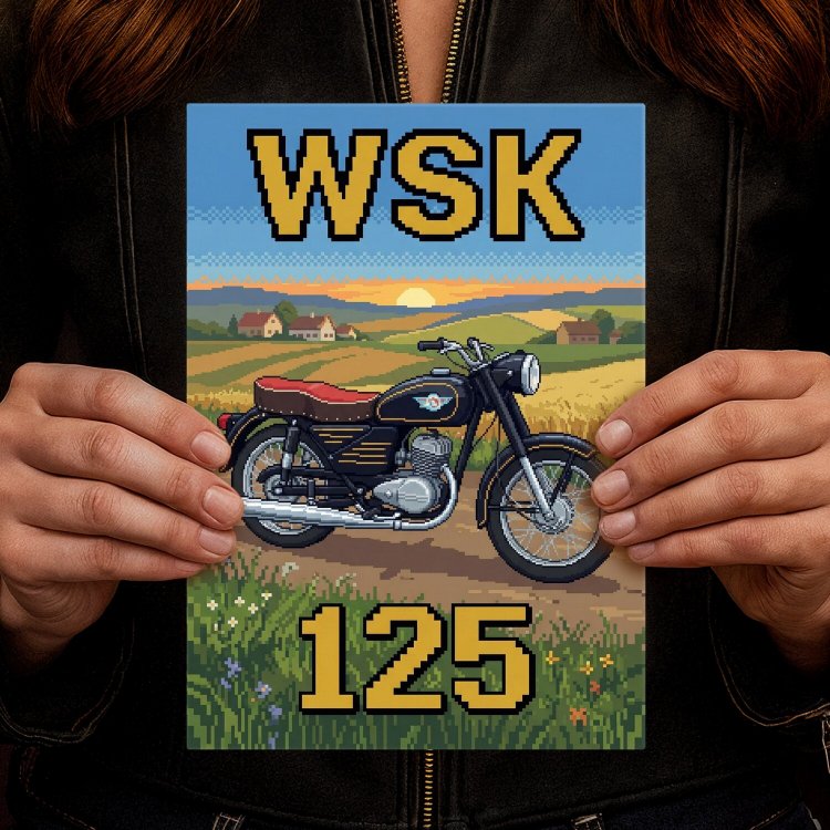 WSK 125 Retro Pixel Art