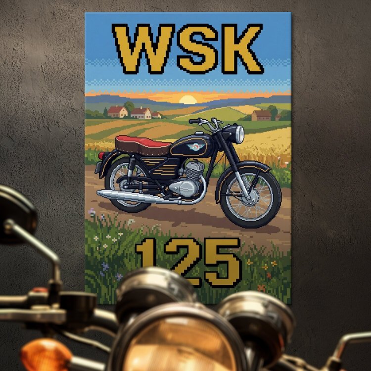 WSK 125 Retro Pixel Art