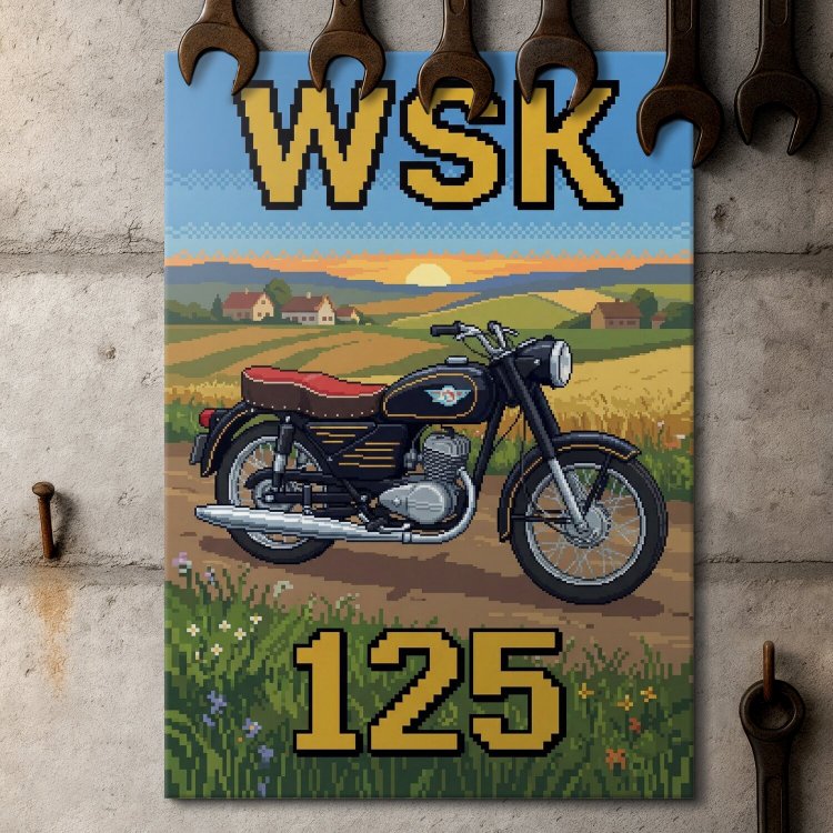 WSK 125 Retro Pixel Art