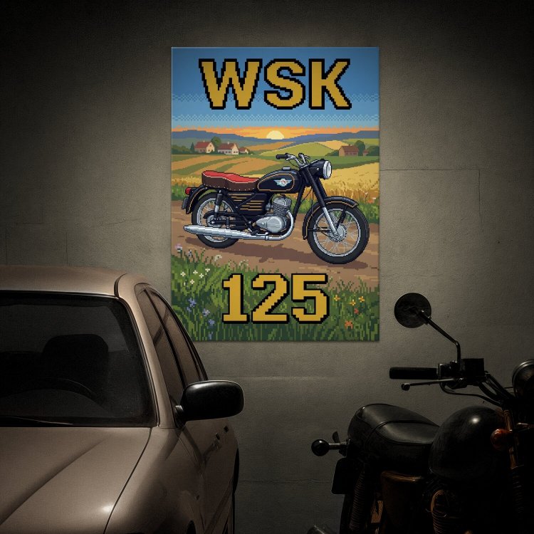 WSK 125 Retro Pixel Art