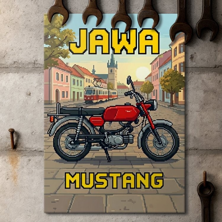 Jawa Mustang  Retro Pixel