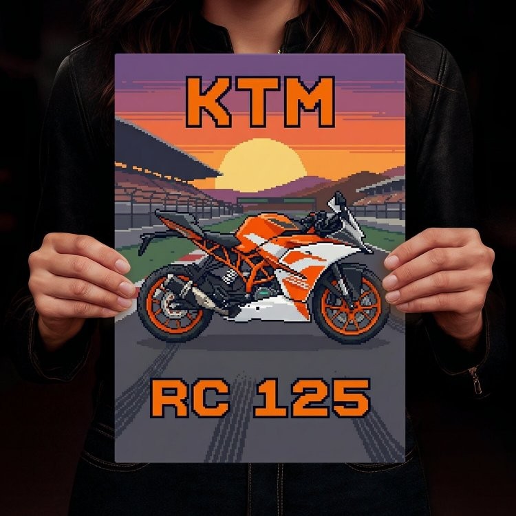 KTM RC 125 Retro Pixel