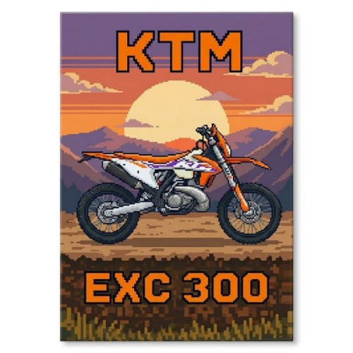KTM EXC 300 Retro Pixel