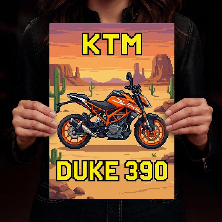 KTM DUKE 390 Retro Pixel