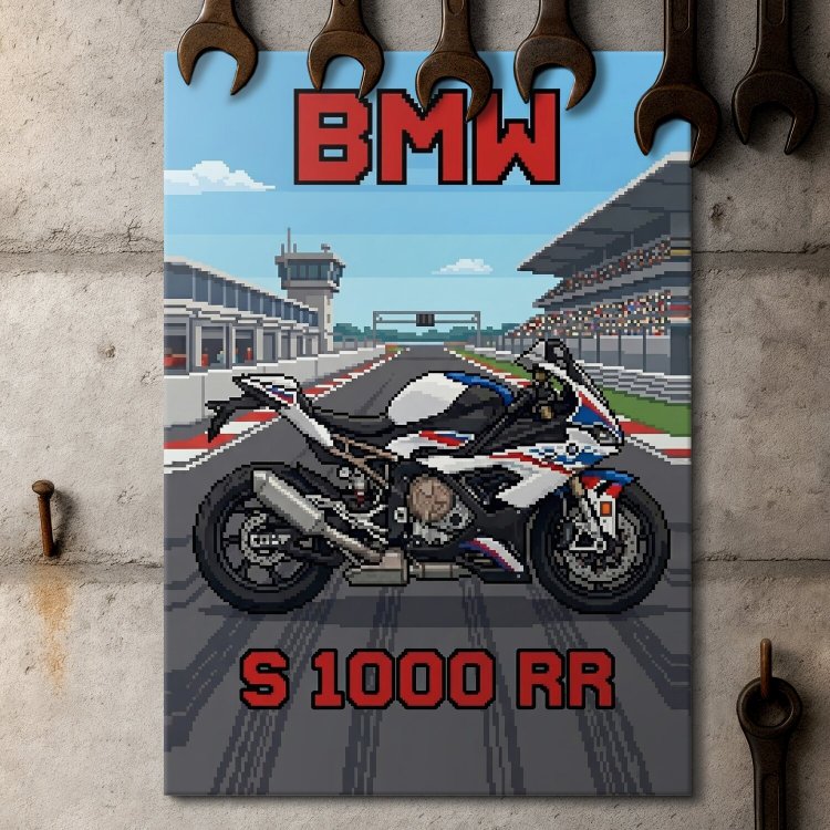 BMW S 1000 RR Retro Pixel