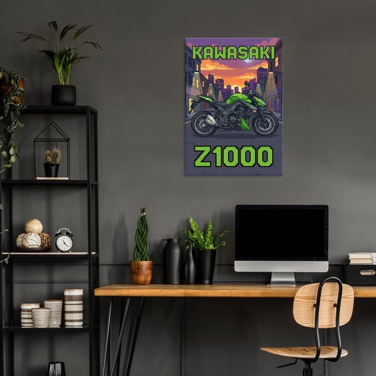 Kawasaki Z1000 Retro Pixel