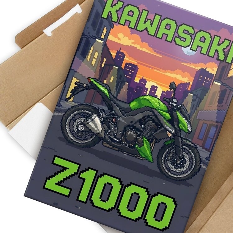 Kawasaki Z1000 Retro Pixel