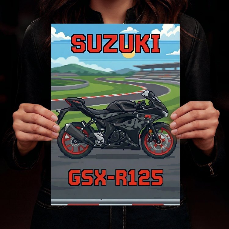 Suzuki GSX-R125 Retro Pixel