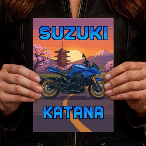Suzuki Katana Retro Pixel