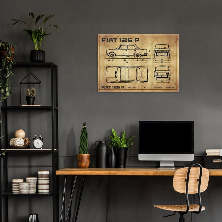 Fiat 125p drawing