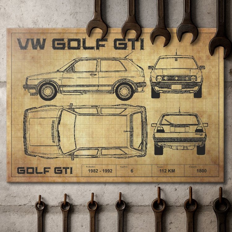 Golf GTI drawing