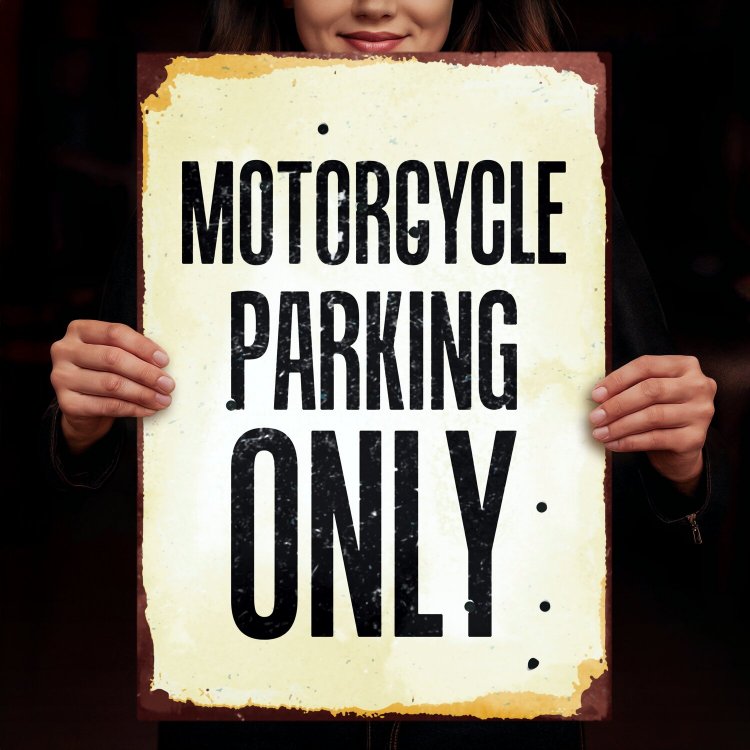 motorcycle parking only