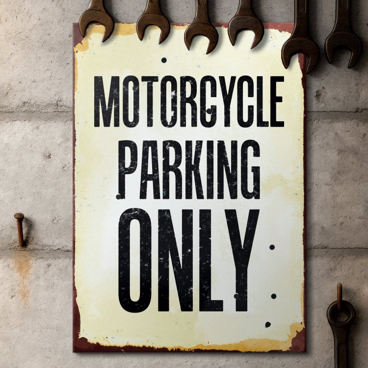 motorcycle parking only