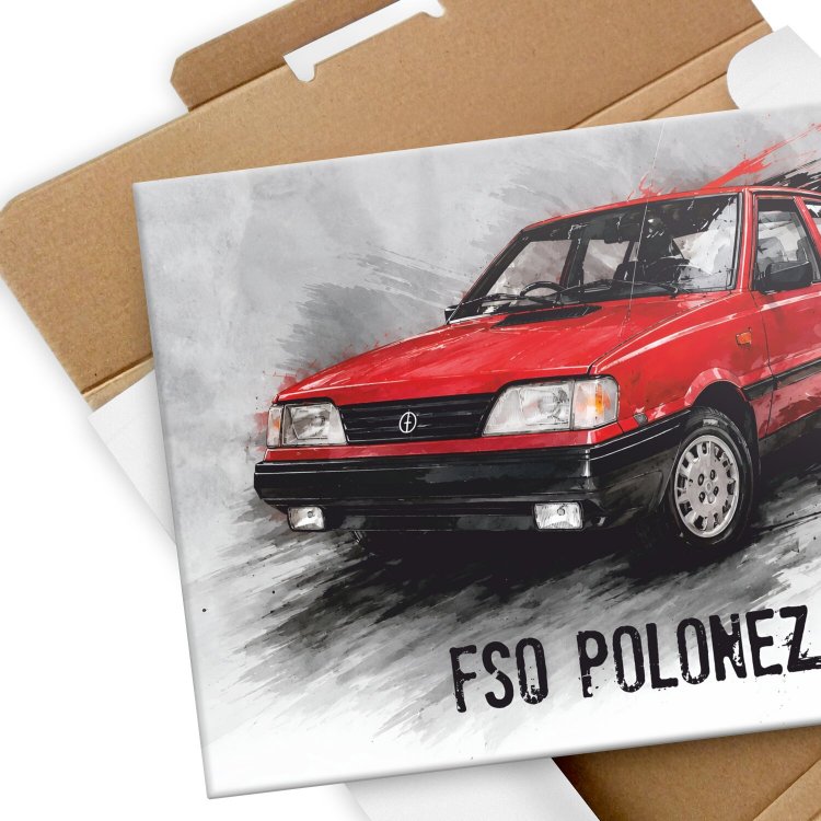 FSO POLONEZ czerwony