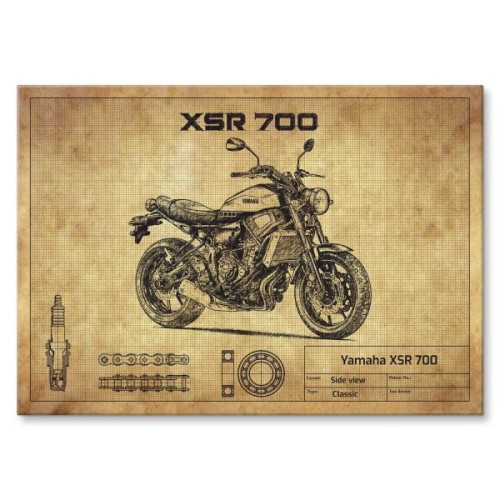 Yamaha XSR 700 Yellow