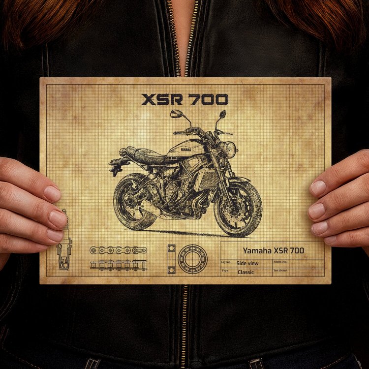 Yamaha XSR 700 Yellow