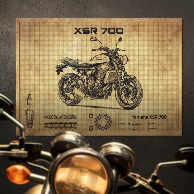 Yamaha XSR 700 Yellow